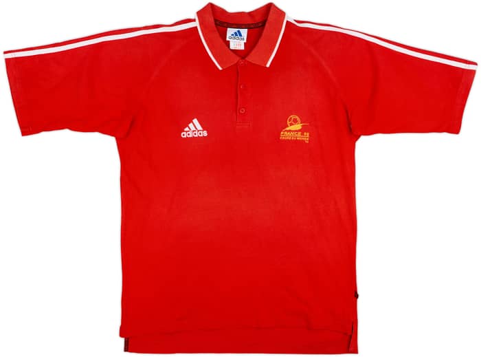 1998 France adidas Coupe du Monde Polo Shirt - 8/10 - (L)