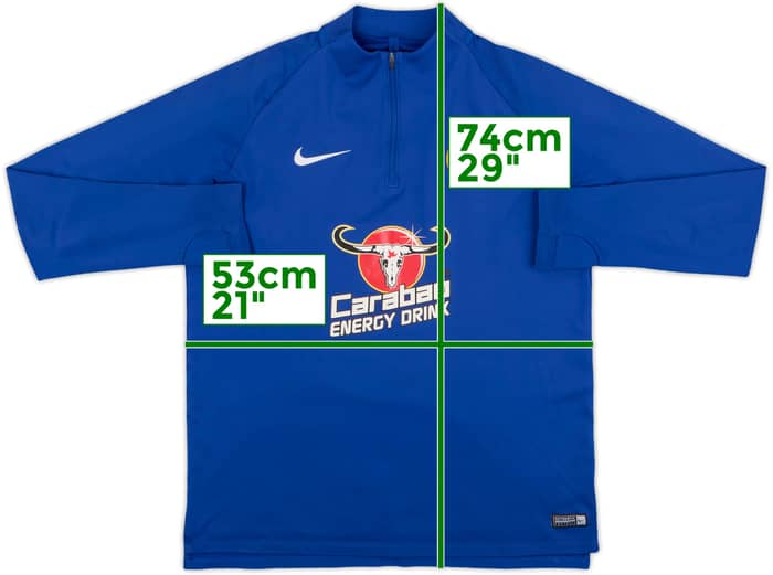 2018-19 Chelsea Nike 1/4 Zip Sweat Top - 8/10 - (L)