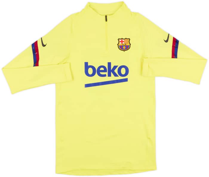 2020-21 Barcelona Nike 1/4 Zip Sweat Top - 8/10 - (S)