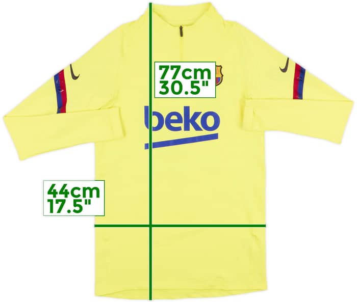 2020-21 Barcelona Nike 1/4 Zip Sweat Top - 8/10 - (S)