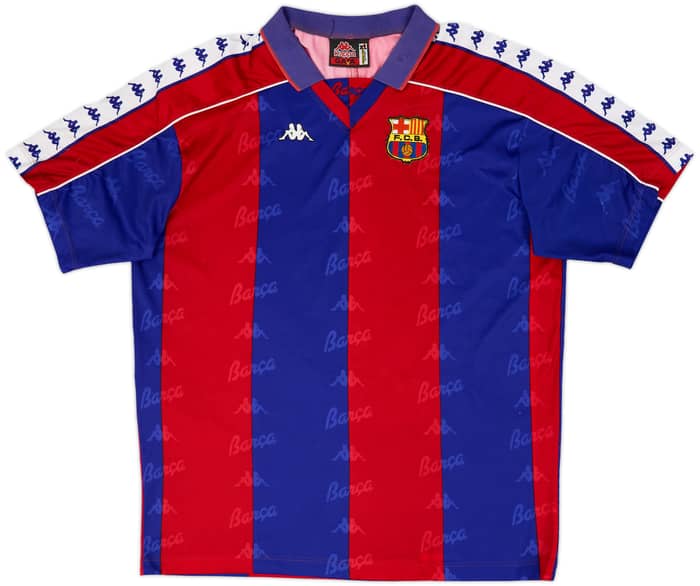 1992-95 Barcelona Home Shirt & Shorts - 9/10 - (XL)