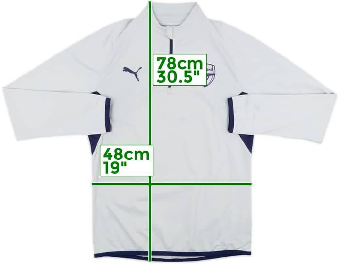 2018-19 Arsenal Puma 1/4 Zip Sweat Top - 9/10 - (M)