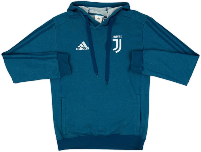 2017-18 Juventus adidas Hooded Sweat Top - 8/10 - (S)
