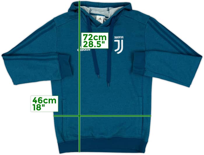 2017-18 Juventus adidas Hooded Sweat Top - 8/10 - (S)