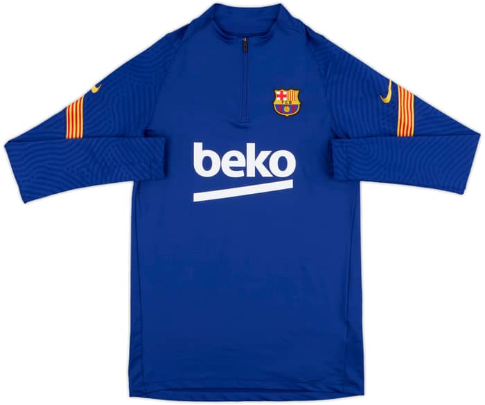 2020-21 Barcelona Nike 1/4 Zip Sweat Top - 8/10 - (S)