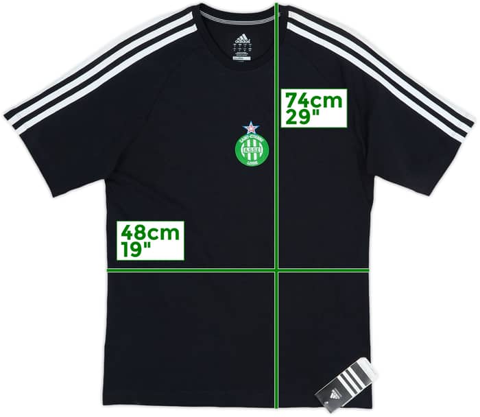 2005-06 Saint Etienne adidas Cotton Tee (S)