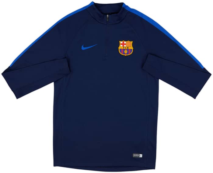 2016-17 Barcelona Nike 1/4 Zip Drill Top - 9/10 - (S)