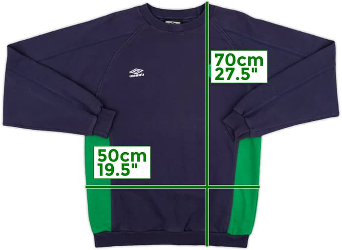 2000-01 Saint Etienne Umbro Sweat Top - 7/10 - (S)