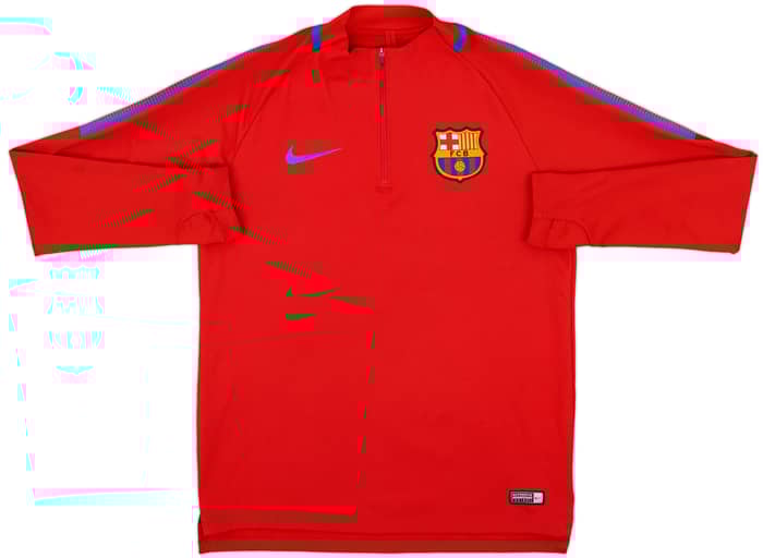 2017-18 Barcelona Nike 1/4 Zip Drill Top - 8/10 - (M)