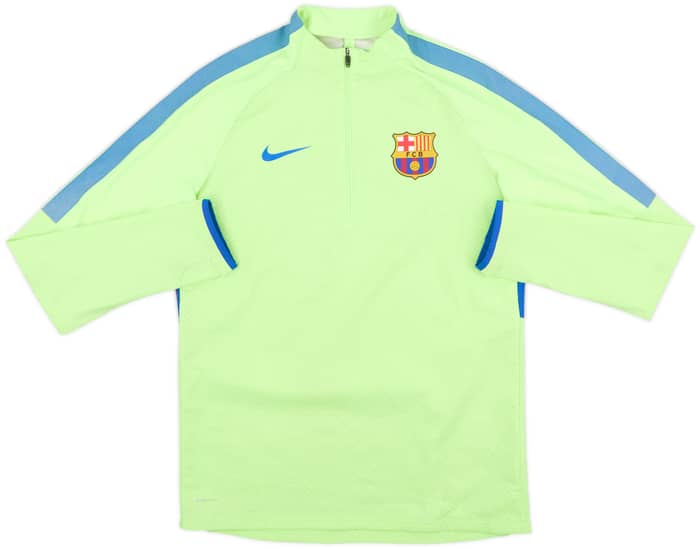 2017-18 Barcelona Nike 1/4 Zip Drill Top - 9/10 - (M)