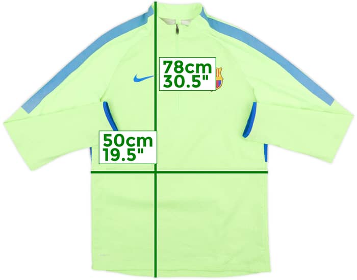 2017-18 Barcelona Nike 1/4 Zip Drill Top - 9/10 - (M)