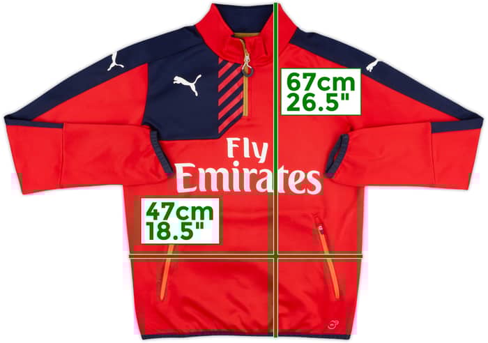 2015-16 Arsenal Puma 1/4 Zip Drill Top - 6/10 - (S)