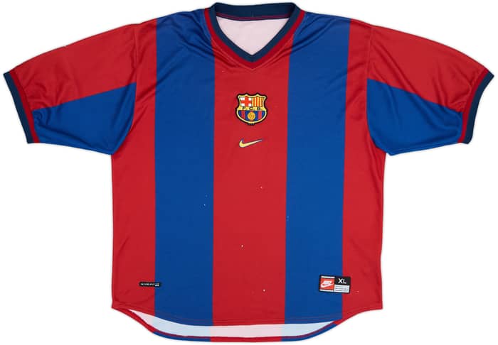 1998-00 Barcelona Home Shirt - 4/10 - (XL)