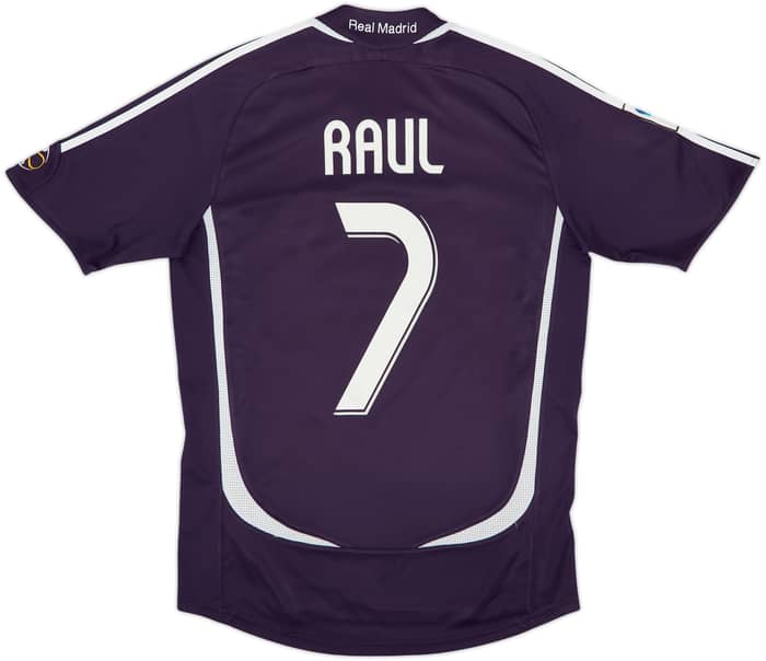 Camiseta de la tercera equipación del Real Madrid 2006-07 Raul #7 - 6/10 - (S)