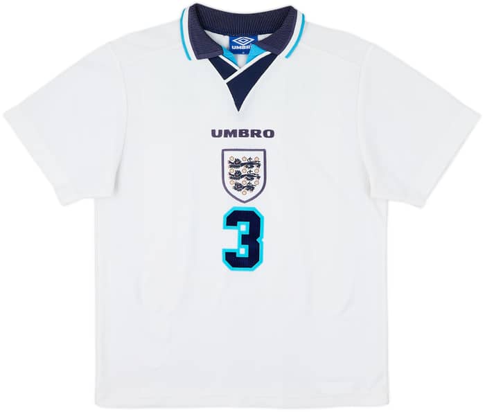 1995-97 England Home Shirt Pearce #3 - 9/10 - (M)