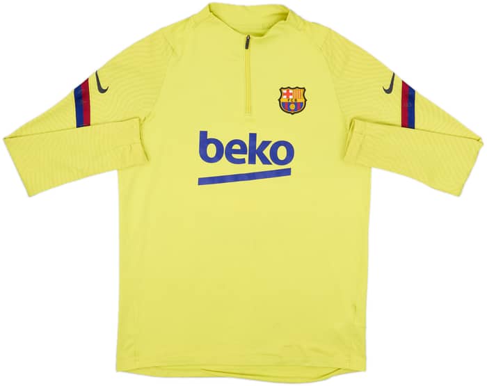 2020-21 Barcelona Nike 1/4 Zip Drill Top - 6/10 - (L)