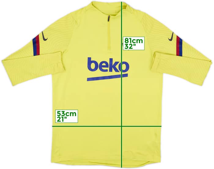 2020-21 Barcelona Nike 1/4 Zip Drill Top - 6/10 - (L)