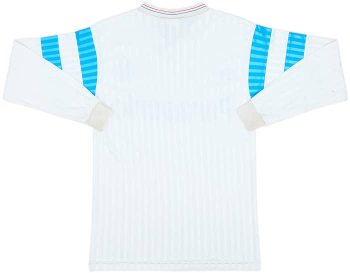 1990-91 Olympique Marseille Home L/S Shirt - 7/10 - (S)