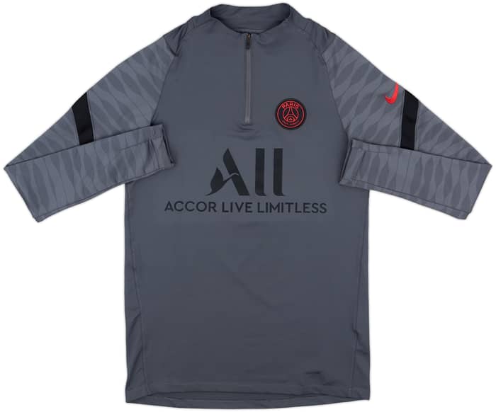2021-22 Paris Saint-Germain Nike 1/4 Zip Drill Top - 9/10 - (S)