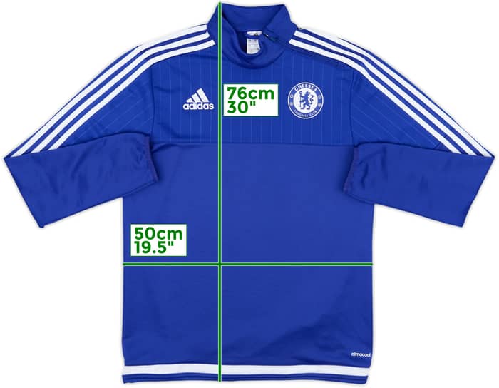 2015-16 Chelsea adidas 1/4 Zip Drill Top - 7/10 - (S)