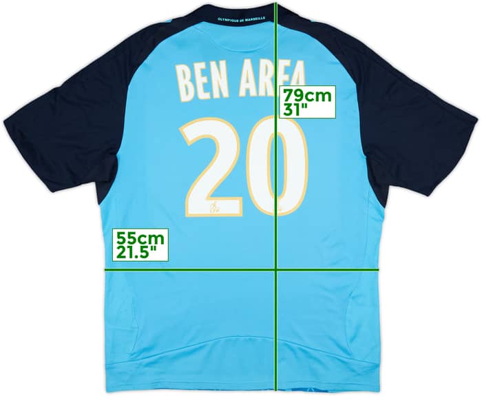 2008-09 Olympique Marseille Away Shirt Ben Arfa #20 - 7/10 - (XL)