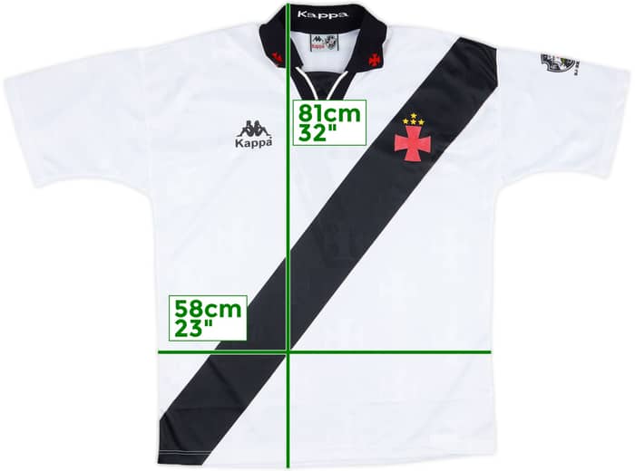 1996 Vasco da Gama Away Shirt #7 - 9/10 - (L)