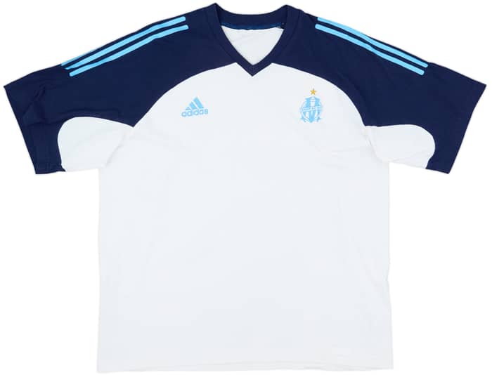 2002-03 Olympique Marseille adidas Cotton Tee - 6/10 - (XL/XXL)