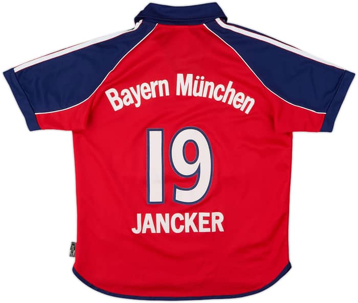 1999-01 Bayern Munich Home Shirt Jancker #19 - 8/10 - (Y)