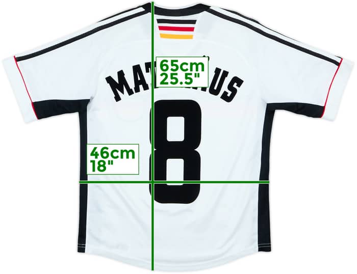 1998-00 Germany Home Shirt Matthaus #8 - 9/10 - (Y)