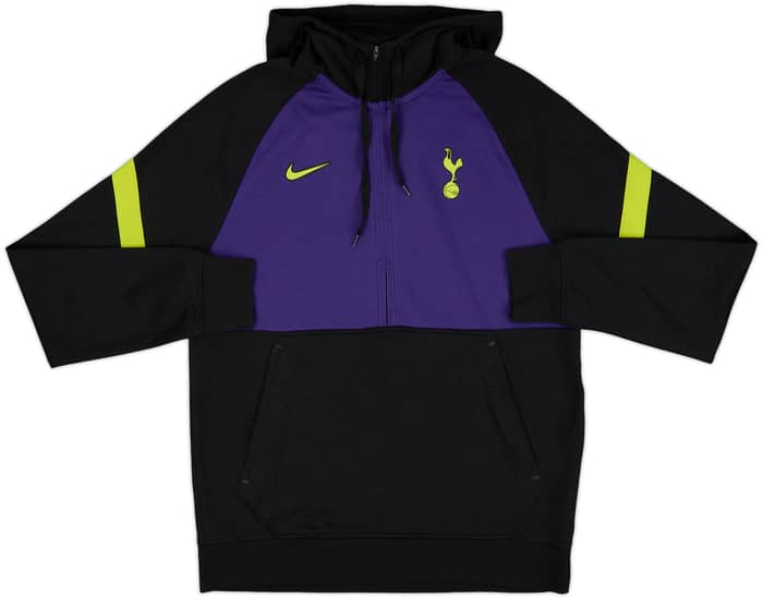 2021-22 Tottenham Nike 1/2 Zip Hooded Sweat Top - 8/10 - (M)