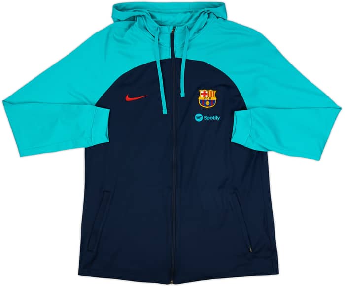 2022-23 Barcelona Nike Hooded Track Jacket - 8/10 - (L)