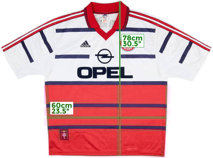 1998-00 Bayern Munich Camiseta Visitante - 5/10 - (XL)