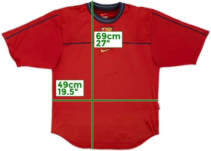 1999-00 Barcelona Nike Training Shirt - 6/10 - (S)