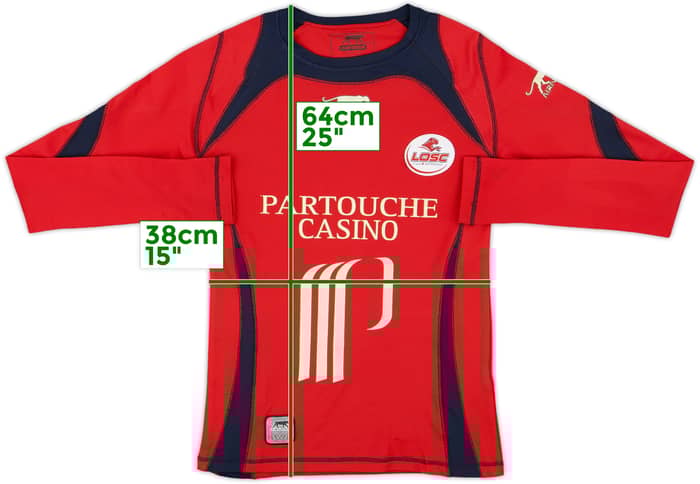 2006-07 Lille Home L/S Shirt - 5/10 - (S)