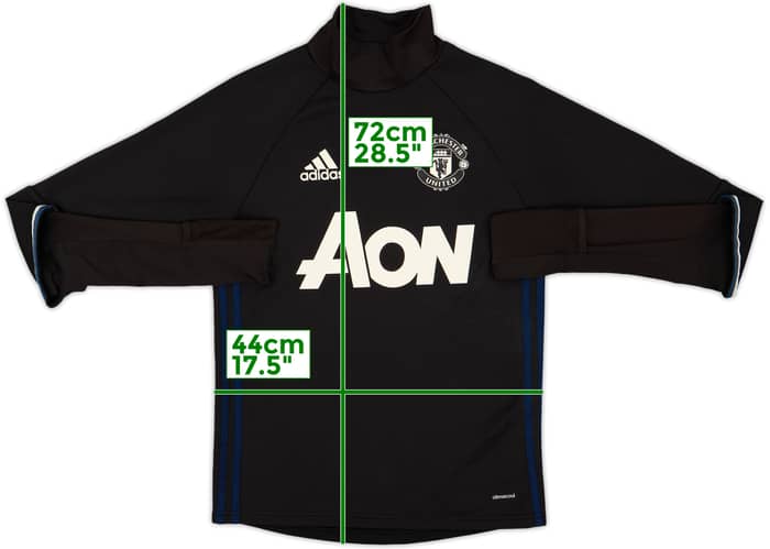 2016-17 Manchester United adidas Drill Top - 9/10 - (XS)