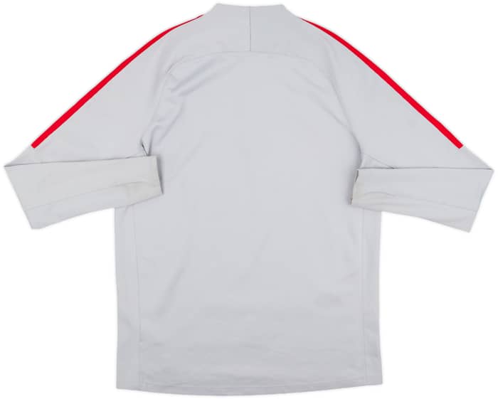 2017-18 Paris Saint-Germain Nike 1/4 Zip Sweat Top - 7/10 - (L)