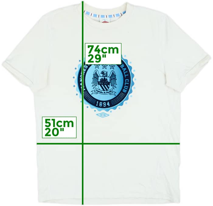 2011-12 Manchester City Umbro Graphic Tee - 7/10 - (L)