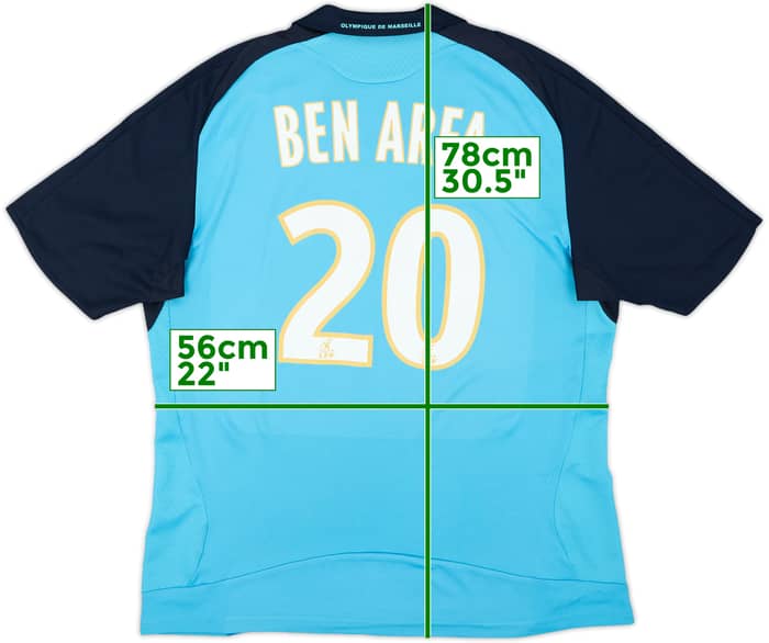 2008-09 Olympique Marseille Away Shirt Ben Arfa #20 - 9/10 - (XL)