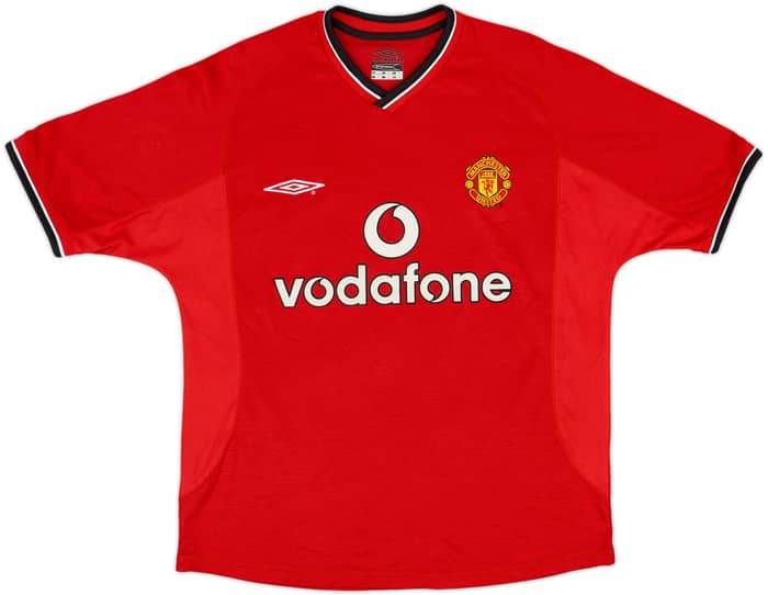 2000-02 Manchester United Home Shirt Beckham #7 - 9/10 - (Y)