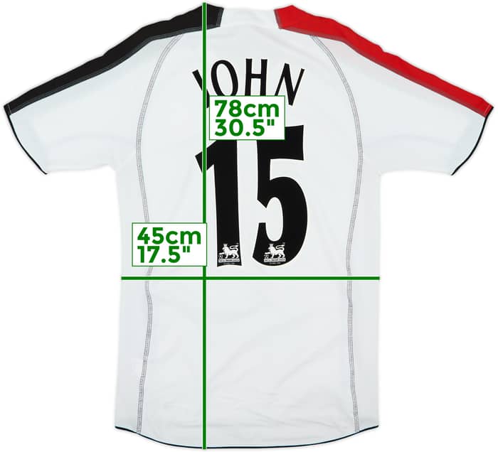 2005-06 Fulham Home Shirt John #15 - 6/10 - (S)