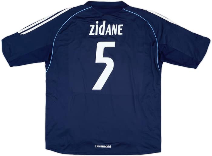 2005-06 Real Madrid Away Shirt Zidane #5 - 8/10 - (XL)