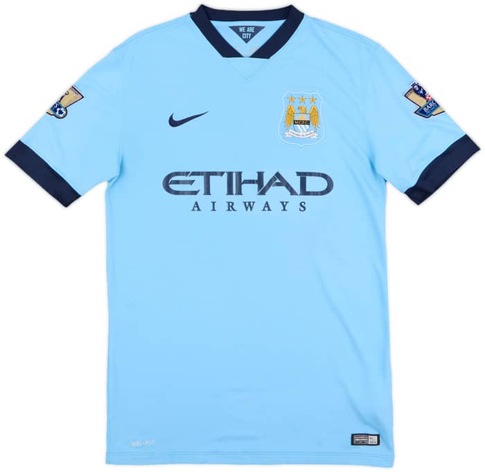 2014-15 Manchester City Home Shirt Toure Yaya #42 - 6/10 - (M)