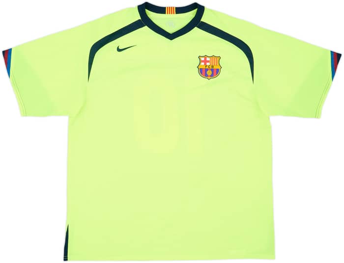 2005-06 Barcelona Basic Away Shirt Ronaldinho #10 - 8/10 - (XL)