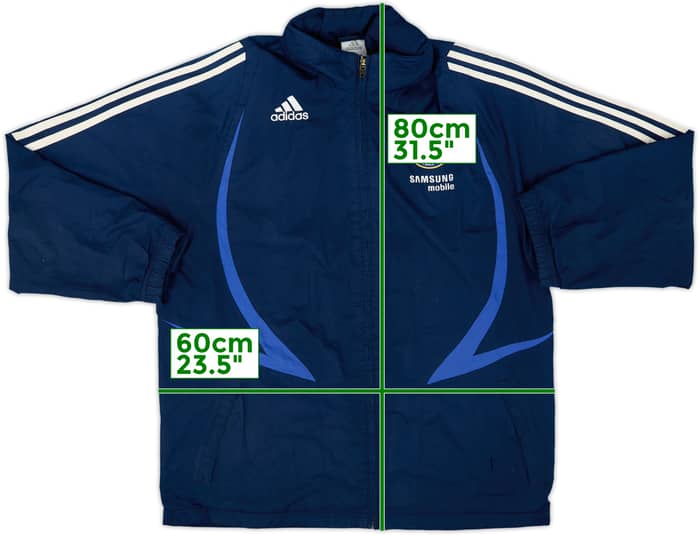 2007-08 Chelsea adidas Hooded Rain Jacket - 7/10 - (L)