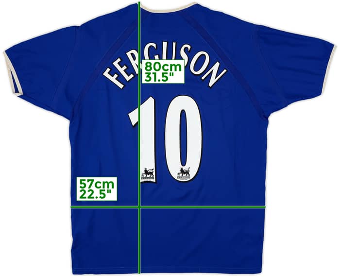 2003-04 Everton Home Shirt Ferguson #10 - 6/10 - (L)