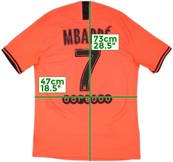 2019-20 Paris Saint-Germain Authentic Away Shirt Mbappe #7 - 10/10 - (M)