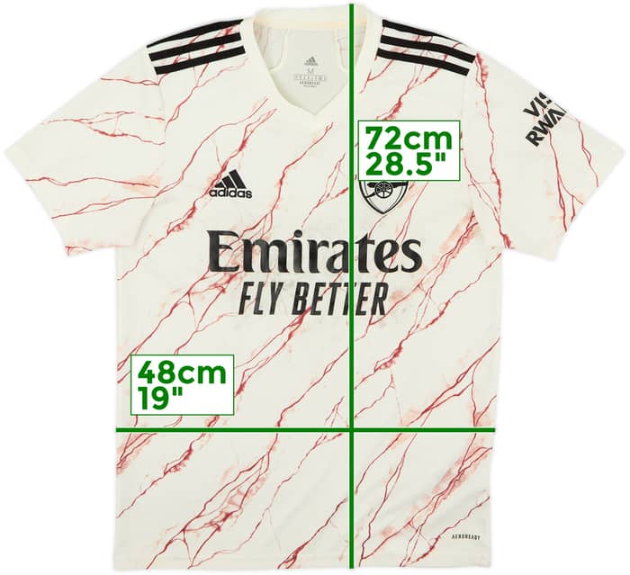 2020-21 Arsenal Away Shirt - 3/10 - (M)