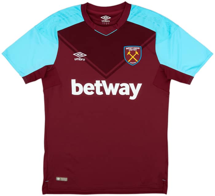 2017-18 West Ham Home Shirt Rice #41 - 9/10 - (M)