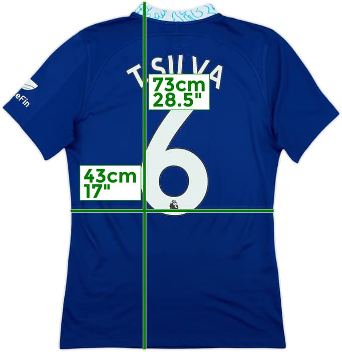2022-23 Chelsea Authentic Home Shirt T.Silva #6 - 7/10 - (M)