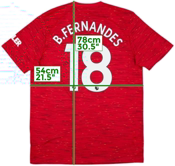 2020-21 Manchester United Home Shirt B.Fernandes #18 (L)